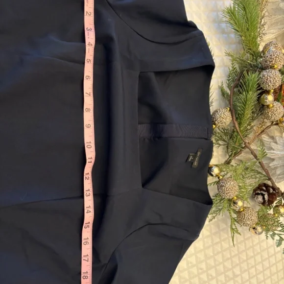 Ann Taylor Navy Dress Short Sleeve Sheath Size 10 - Picture 10 of 10